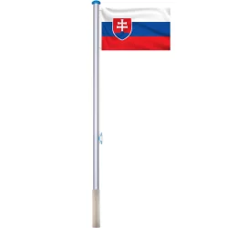 Double-sided flagpole with Slovak flag 90x150cm