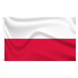 Double-sided flagpole with 90x150cm Polish flag
