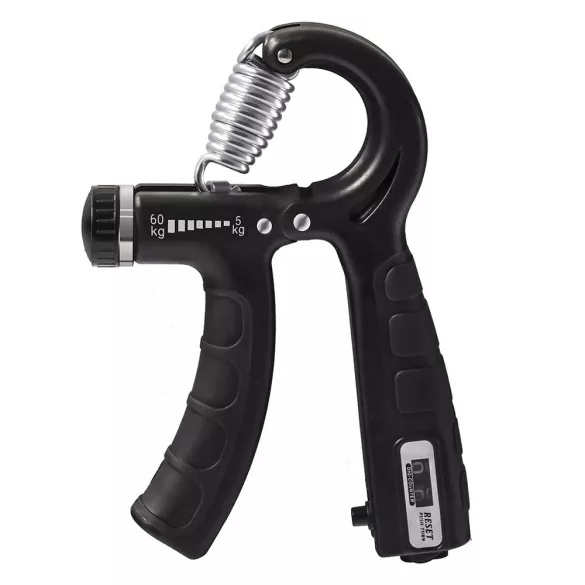 5-piece hand and grip strengthener set with counter