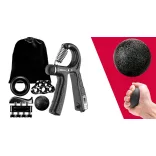 5-piece hand and grip strengthener set with counter