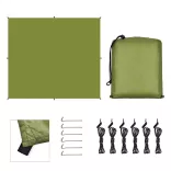 3x3 meter waterproof tarp for camping, with a free carrying bag