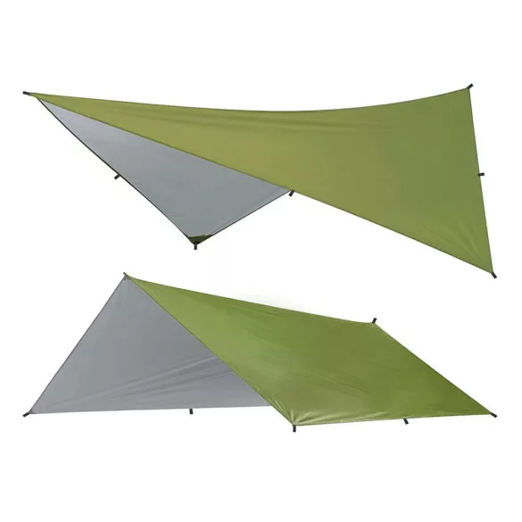 3x3 meter waterproof tarp for camping, with a free carrying bag