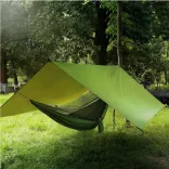 3x3 meter waterproof tarp for camping, with a free carrying bag