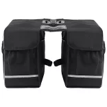 Bicycle bag with waterproof cover