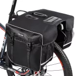 Bicycle bag with waterproof cover