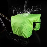 Bicycle bag with waterproof cover