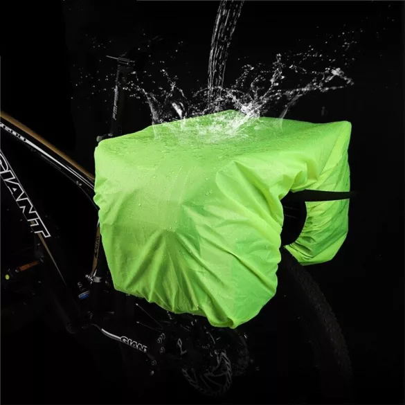 Bicycle bag with waterproof cover