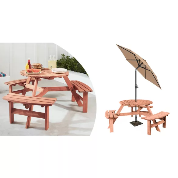 6-person picnic table