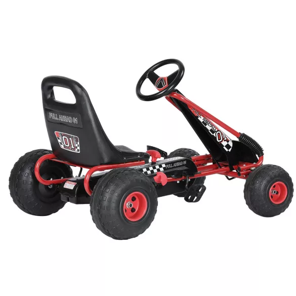 Pedal Go-Kart for Kids, Red