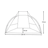 Half Tent 220*110*110 cm, Blue