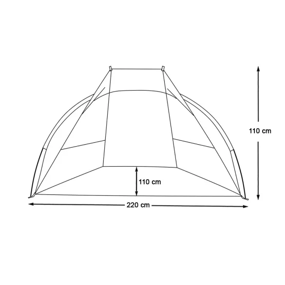 Half Tent 220*110*110 cm, Blue