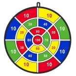 Dartboard Game with Sticky Balls