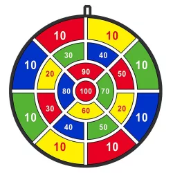 Dartboard Game with Sticky Balls