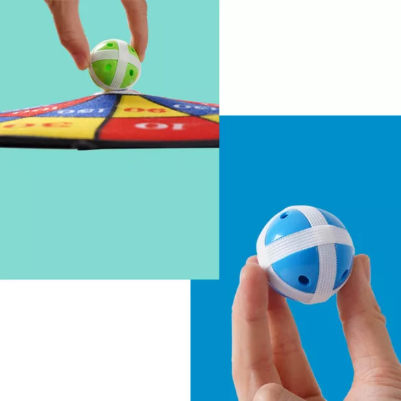 Dartboard Game with Sticky Balls