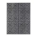 Outdoor rug, double-sided, 180 x 120 cm, gray