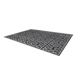 Outdoor rug, double-sided, 180 x 120 cm, gray