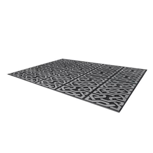 Outdoor rug, double-sided, 180 x 120 cm, gray