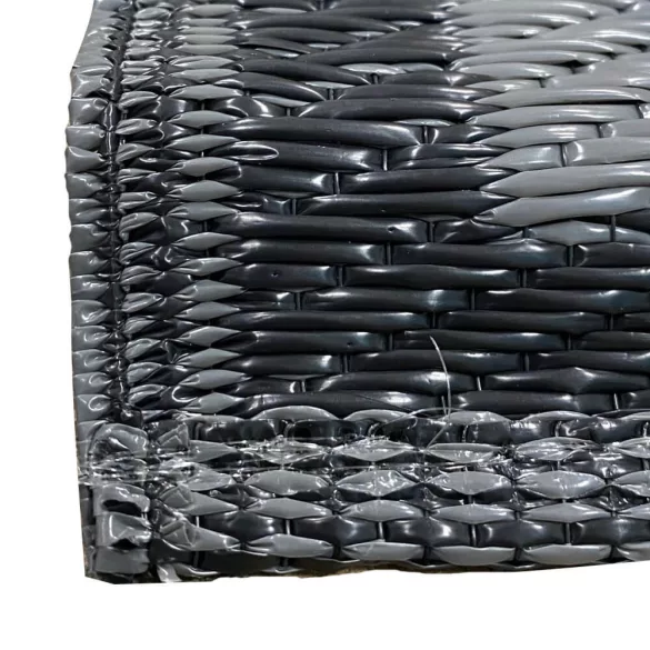 Outdoor rug, double-sided, 180 x 120 cm, gray