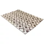 Outdoor rug, double-sided, 180 x 120 cm, brown