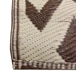 Outdoor rug, double-sided, 180 x 120 cm, brown