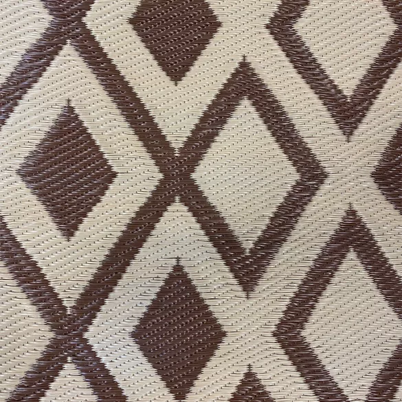 Outdoor rug, double-sided, 180 x 120 cm, brown