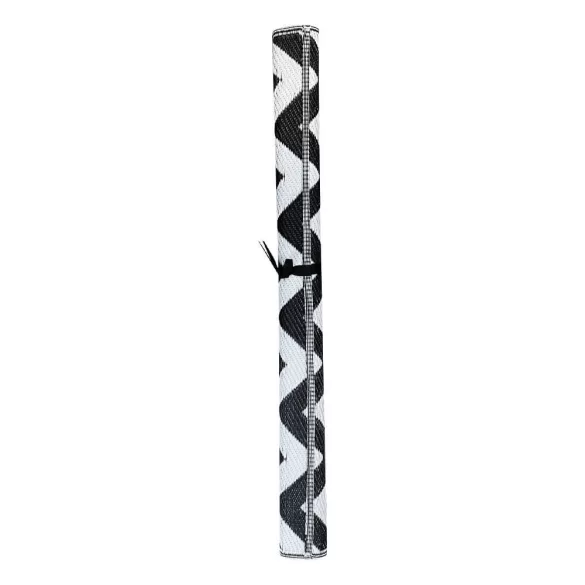 Outdoor rug, double-sided, 180 x 120 cm, black-white