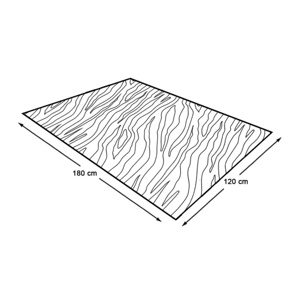 Outdoor rug, double-sided, 180 x 120 cm, beige