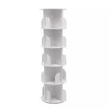 Rotating Bookshelf 46x46x160cm, White