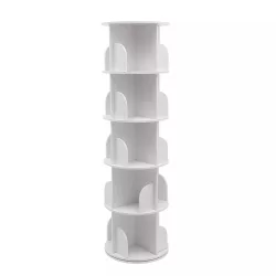 Rotating Bookshelf 46x46x160cm, White