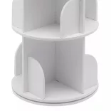 Rotating Bookshelf 46x46x160cm, White