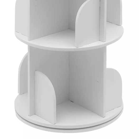 Rotating Bookshelf 46x46x160cm, White