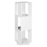 Rotating Bookshelf, 34x34x108 cm, White