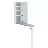 Wall-Mounted Mirror Storage Cabinet with Foldable Ironing Board