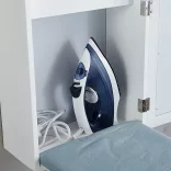 Wall-Mounted Mirror Storage Cabinet with Foldable Ironing Board