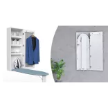 Wall-Mounted Mirror Storage Cabinet with Foldable Ironing Board