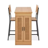 3-piece elevated dining set with storage