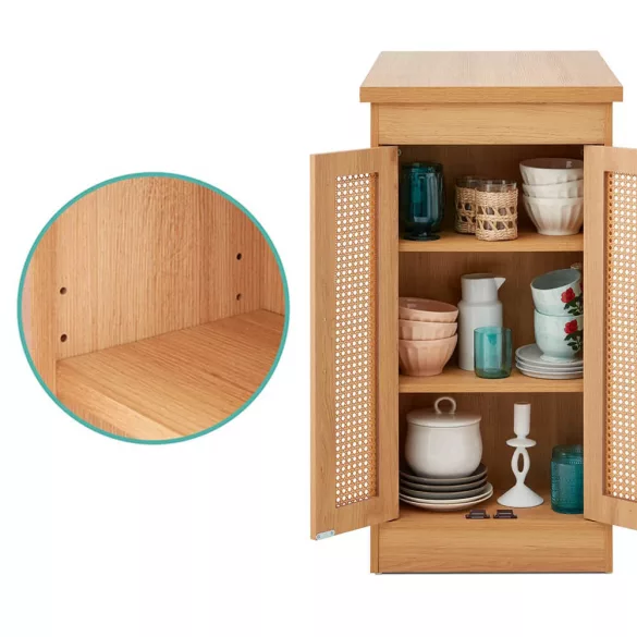 3-piece elevated dining set with storage