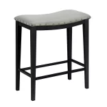 Upholstered Bar Stool Set of 2, Grey