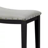 Upholstered Bar Stool Set of 2, Grey