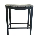 Upholstered Bar Stool Set of 2, Grey