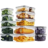 24-piece plastic food storage container set