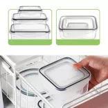 24-piece plastic food storage container set