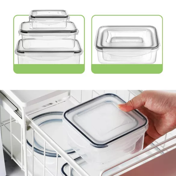 24-piece plastic food storage container set