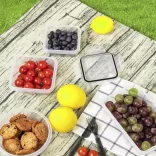 24-piece plastic food storage container set