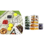24-piece plastic food storage container set