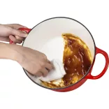 Enameled Cast Iron Pot with Lid 4L, Red