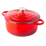 Enamelled Cast Iron Pot with Lid 4L, Blue