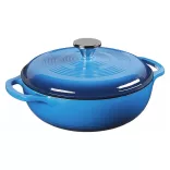 Enamelled Cast Iron Pot with Lid 5.7 L, Blue