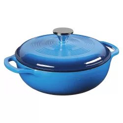 Enamelled Cast Iron Pot with Lid 5.7 L, Blue