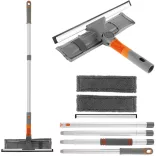 2-in-1 Window Cleaning Set with Extendable Handle